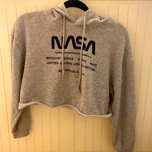 NASA cropped sweatshirt